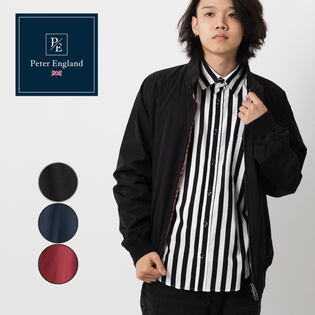 ペンギン　　希少XL イングランド製　ハリントンジャケット　ブラック pehj-black-25.jpg