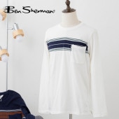 Ĺµ����T����� ���ȥ饤�� �ݥ��å��դ�ĹµT����� 2�� �ޥ�� �ۥ磻�� ���å����ե��å� Ben Sherman �٥󥷥㡼�ޥ�