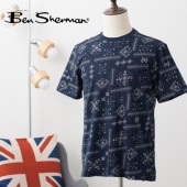 Ben Sherman ٥󥷥㡼ޥ T Ⱦµ ץ ȥå ͥӡ 쥮顼եå 롼ͥå