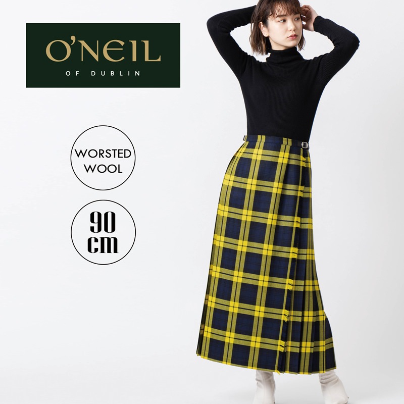 オニール オブ ダブリン ロングスカート ウール100% INISHBIGGLE オニールオブダブリン O'NEIL OF DUBLIN,ウーステッドウール100