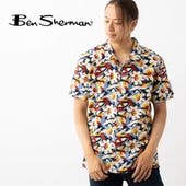 Ben Sherman �٥󥷥㡼�ޥ� Ⱦµ����� �ե� ���֥��ȥ饯�ȥե������ �ץ���  �������ͥ��ӡ� ���� CARNABY FIT ���åȥ�