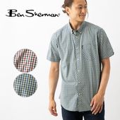 Ben Sherman �٥󥷥㡼�ޥ� Ⱦµ����� �ϥ��������å� �����å��� ������ ��å� �ܥ�������� MOD FIT �������˥å����åȥ�