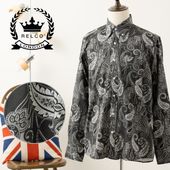 RELCO レルコ 長袖シャツ ピクトテキスト レトロ プレミアムコレクション メンズ モッズファッション RELCO レルコ 長袖シャツ ピンホールカラー ストライプ