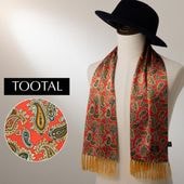 TOOTAL 60sヴィンテージシルクストール 赤 TOOTAL 60sヴィンテージシルクストール 赤 Tootal Scarf Vintage
