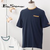 Ben Sherman ٥󥷥㡼ޥ T åȥԥ ݥå Ⱦµ ͥӡ Ρۥ磻 åȥ åեå