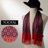 TOOTAL 60sヴィンテージシルクストール 赤 TOOTAL 60sヴィンテージシルクストール 赤 Tootal Scarf Vintage