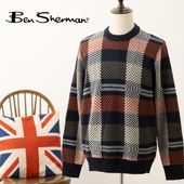 Ben Sherman ٥󥷥㡼ޥ 롼ͥå ˥å  㥬 å 롼ͥå ͥӡ