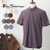 �٥󥷥㡼�ޥ� Ben Sherman Ⱦµ����� ���󥬥�����å� �쥮��顼�ե��å� �ܥ�������� ���åȥ�