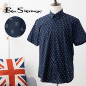 Ben Sherman �٥󥷥㡼�ޥ� Ⱦµ����� ���ƥ��åץ른���ץ��� �����
