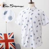 Ben Sherman �٥󥷥㡼�ޥ� Ⱦµ����� �ե������ץ��� �ܥ��������