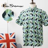 Ben Sherman �٥󥷥㡼�ޥ� Ⱦµ����� ������ǥ��ץ��� ���꡼�� ���饷�å��ե��å�