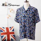 Ben Sherman �٥󥷥㡼�ޥ� Ⱦµ����� �������ǥ�å��ץ��� ���å����ե��å� �����ץ��顼