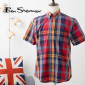 Ben Sherman �٥󥷥㡼�ޥ� Ⱦµ����� �顼���ޥɥ饹�����å� ����� �쥮��顼�ե��å�