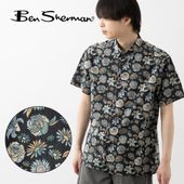 Ben Sherman �٥󥷥㡼�ޥ� Ⱦµ����� ���� �֥�å� CARNABY FIT ���åȥ� �ե������ ��˥��å���