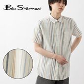 Ben Sherman �٥󥷥㡼�ޥ� Ⱦµ����� ���ȥ饤�� ���Ρ��ۥ磻�� CARNABY FIT ���åȥ� ��˥��å���