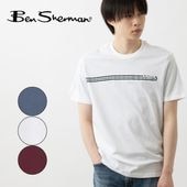 Ben Sherman �٥󥷥㡼�ޥ� T����� �������ȥ饤�� �����С������� ����ǥ��� �ۥ磻�� �쥮��顼�ե��å� ��˥��å���