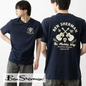 Ben Sherman �٥󥷥㡼�ޥ� T����� �Хå��ץ��� �������ͥ��ӡ� �쥮��顼�ե��å� ��˥��å��� 