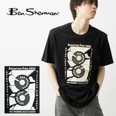 Ben Sherman �٥󥷥㡼�ޥ� T����� �쥳���ɥ���å� �֥�å� ���å����ե��å� ��˥��å���