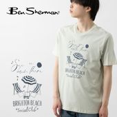 Ben Sherman �٥󥷥㡼�ޥ� T����� �ӡ����ѥ饽�� �֥饤�ȥ� �֥롼���졼 �쥮��顼�ե��å� ��˥��å���