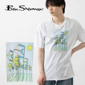 Ben Sherman �٥󥷥㡼�ޥ� T����� �ե�å� �ߥ塼���å� �ۥ磻�� ���å����ե��å� ��˥��å���
