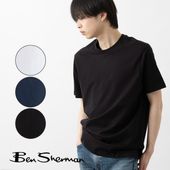 Ben Sherman �٥󥷥㡼�ޥ� T����� �֥�å� �������ͥ��ӡ� �ۥ磻�� �쥮��顼�ե��å� ��˥��å���
