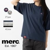メルクロンドン Tシャツ 日本規格 ボックスシルエット 半袖 Merc London 刺繍ロゴ ユニセックス