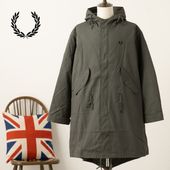 フレッドペリー モッズコート フィッシュテールパーカー オーバーサイズ 3way Fred Perry ジャケット インナー取り外し可能 フィールドグリーン パーカー ユニセックス 正規販売店