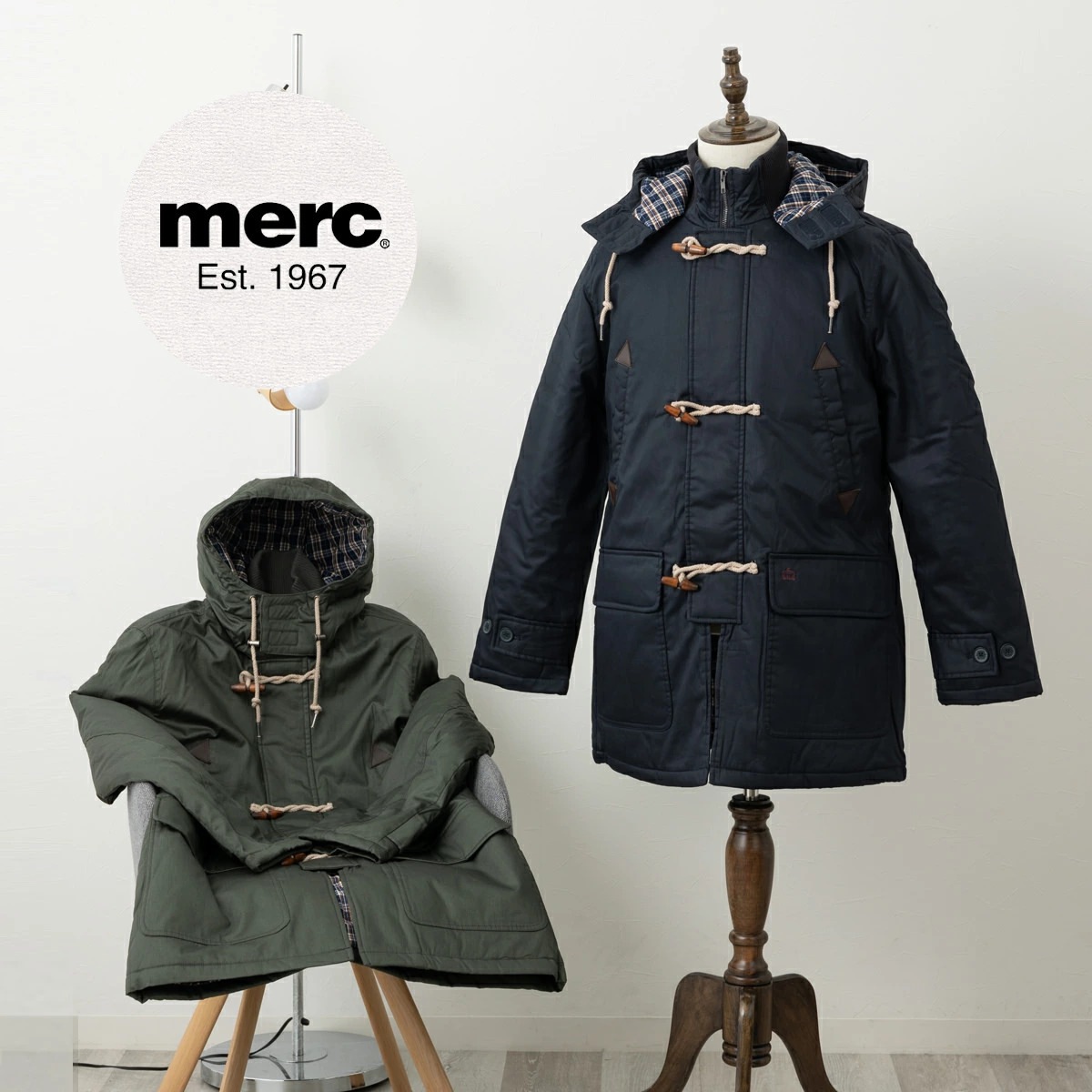 ��륯����ɥ� �ѡ��������� �ߥåɥ�󥰥� ���åե륳���� ���㥱�å� Merc London  ������������ �ͥ��ӡ� �������� ��å��ե��å����