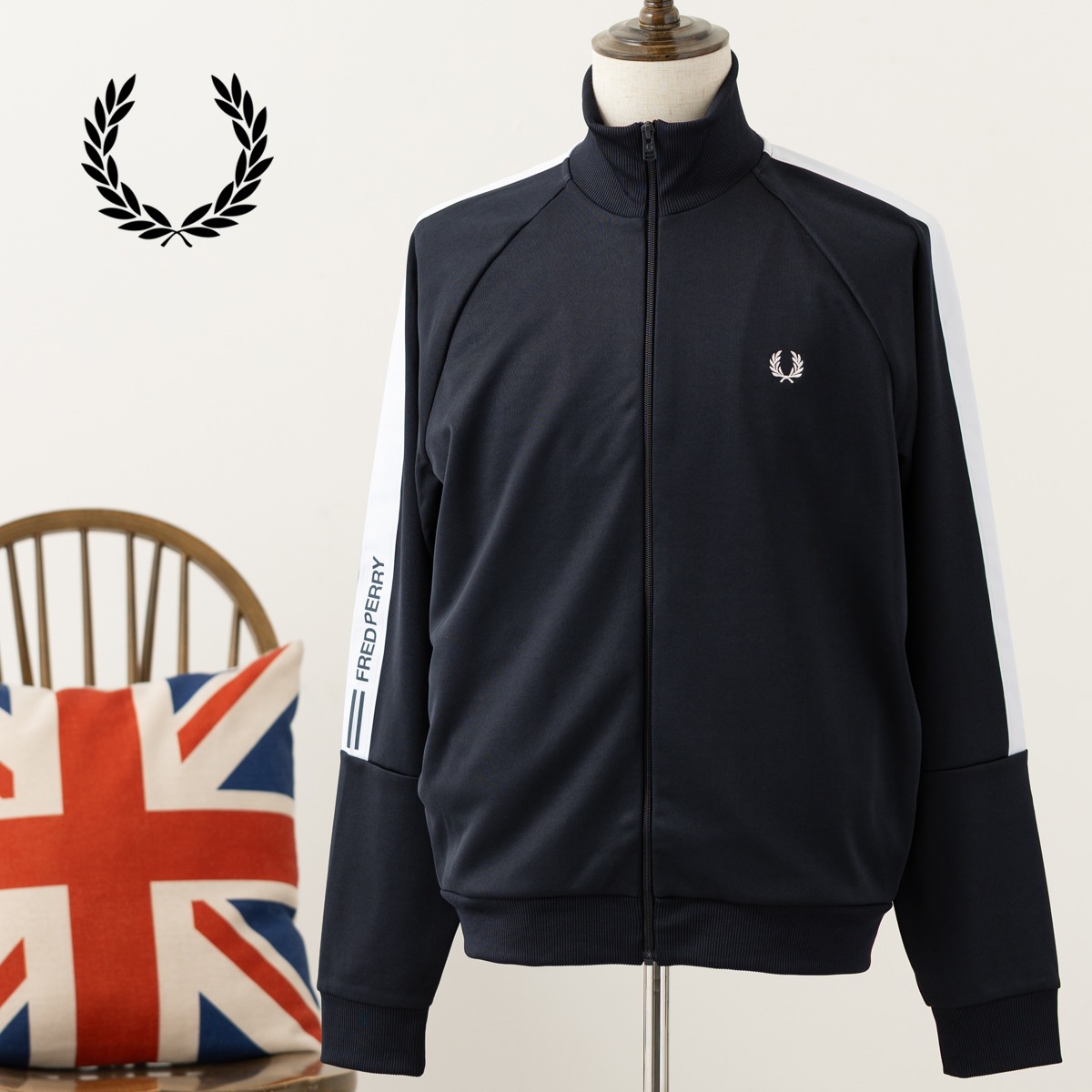 Fred Perry �ե�åɥڥ꡼ �ȥ�å����㥱�å� ���㡼��  �����ơ��� ���åץ��롼 ��˥��å��� �ͥ��ӡ� ��������Ź