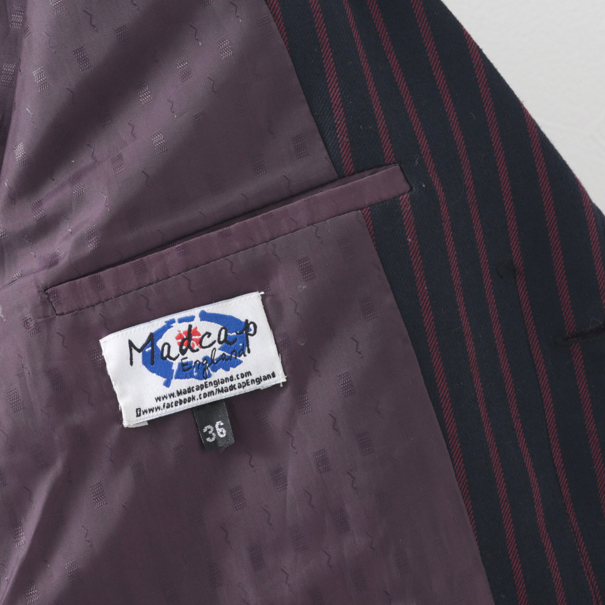 Madcap England ストライプジャケット モッズMAD3フレッドペリー Madcap England ストライプジャケット モッズMAD3フレッドペリー