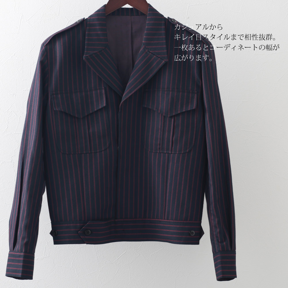 Madcap England ストライプ ジャケット　モッズ マッドキャップ Madcap,メンズ Madcap マッドキャップ MEN'S