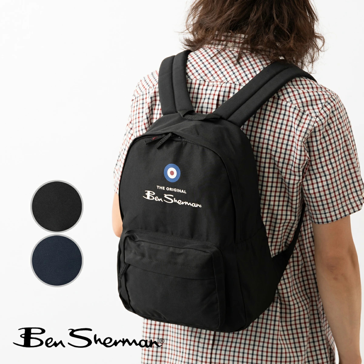 �٥󥷥㡼�ޥ� Ben Sherman �����ץ��ȥ��ꥸ�ʥ�Хå��ѥå� �֥�å� �ͥ��ӡ� ���å����å�