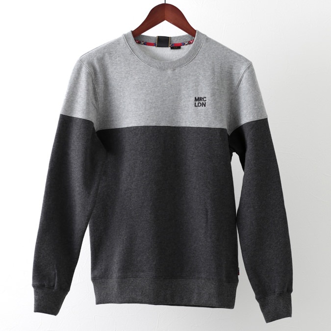 服飾,ニット,セーター | スウェット トレーナー カラーブロック 2色