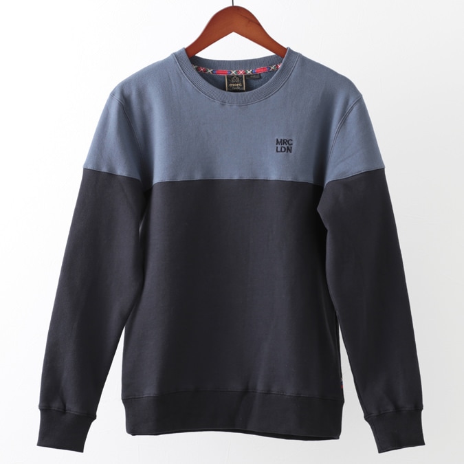 【美品】MARK&LONA スウェット トレーナー グレー ブラック 黒 ニット MARK & LONA グレー Vネックニット