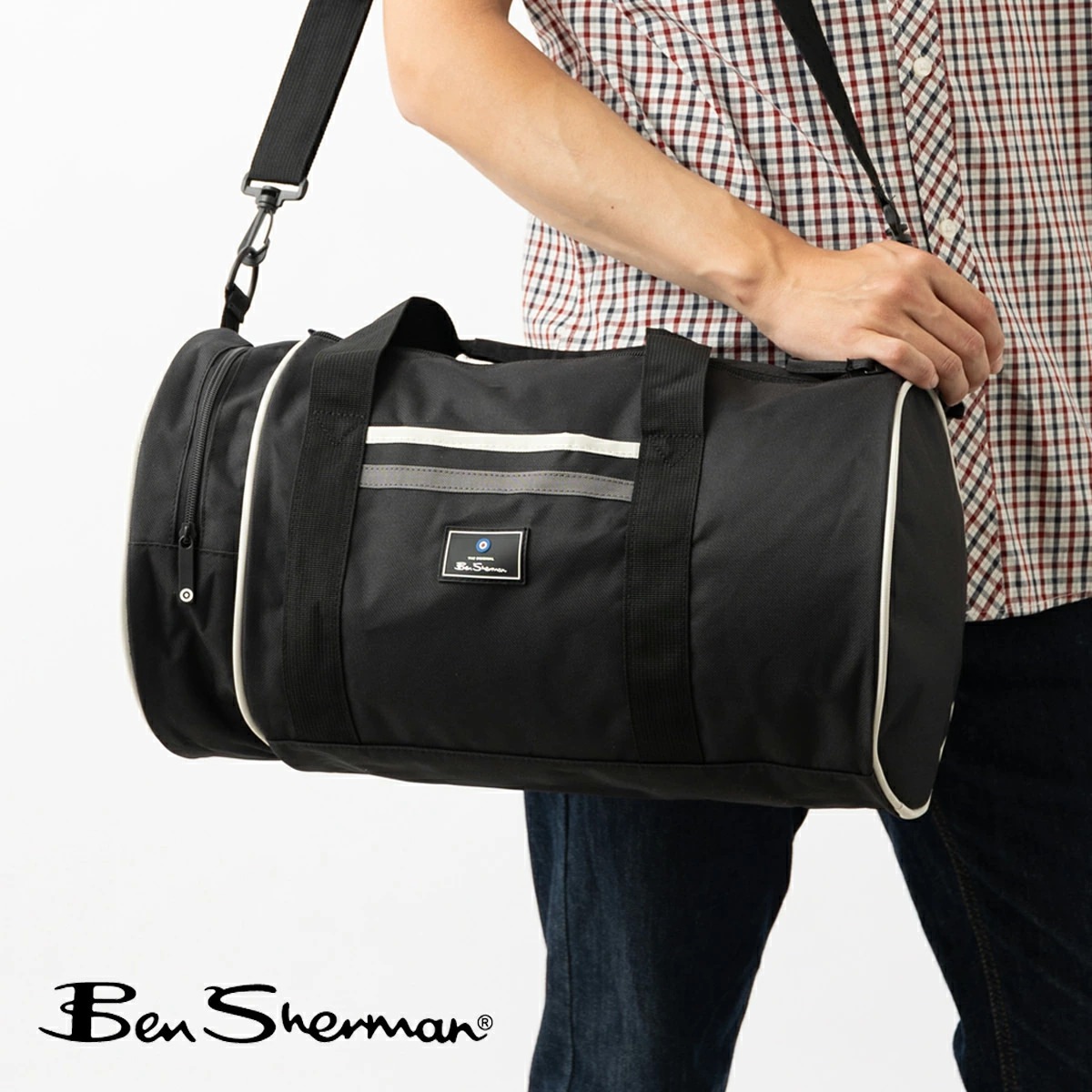 �٥󥷥㡼�ޥ� Ben Sherman ���ȥ饤�ץХ��Хå� �ܥ��ȥ�Хå� �֥�å� �ɥ��Хå�