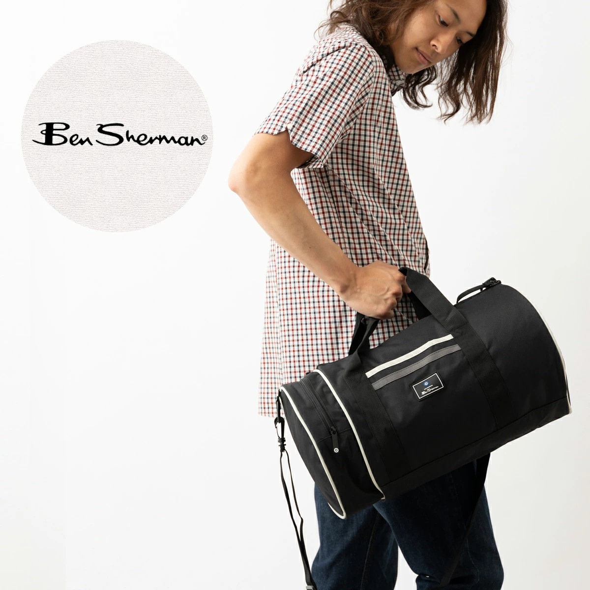 �٥󥷥㡼�ޥ� Ben Sherman ���ȥ饤�ץХ��Хå� �ܥ��ȥ�Хå� �֥�å� �ɥ��Хå�