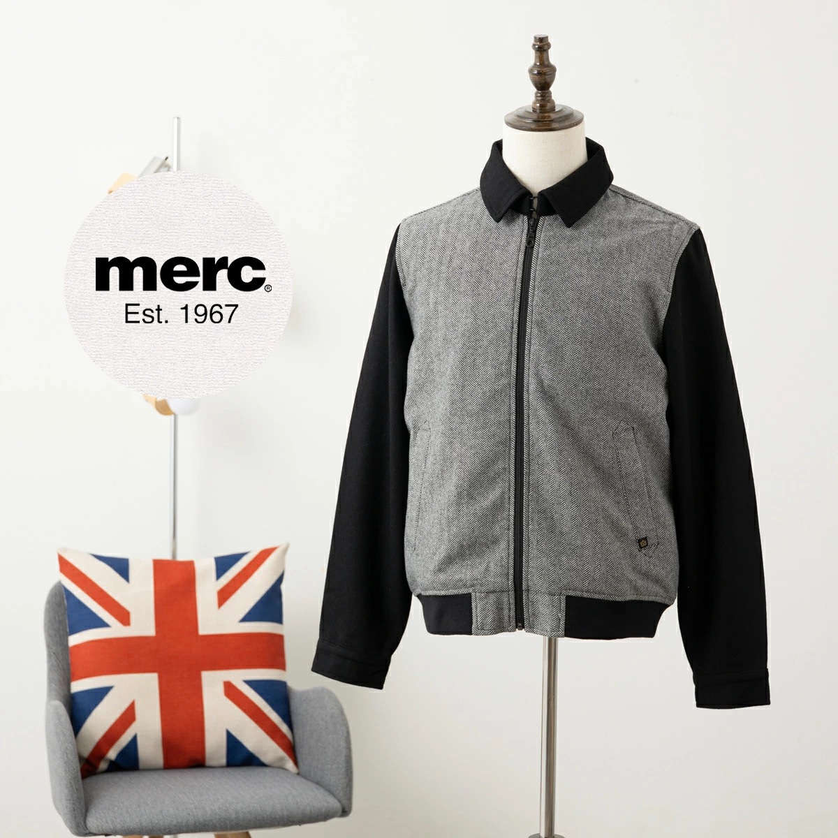 ��륯����ɥ� �ϥ��ȥ󥸥㥱�å� �����󥰥ȥå�  Merc London ���ȥ� ������ �֥�å� �إ��ܡ��� �ġ��ȥ󥫥顼 ������������å� ���㥱�å� �������� ��å��ե��å����