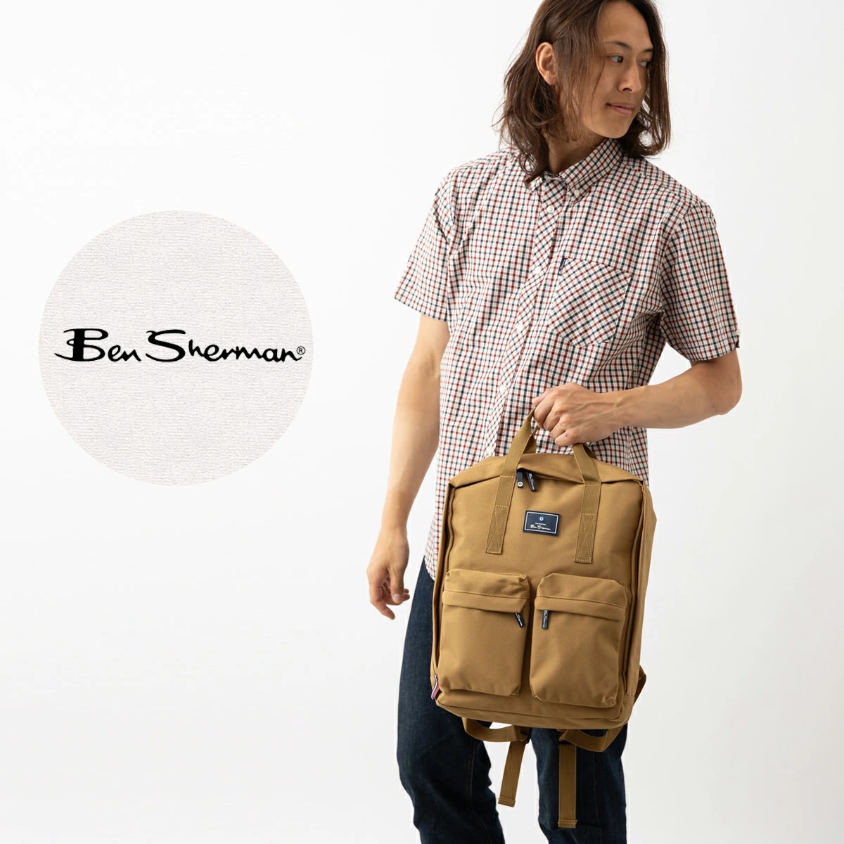 �٥󥷥㡼�ޥ� Ben Sherman �����ܥå����Хå��ѥå� ���å����å�