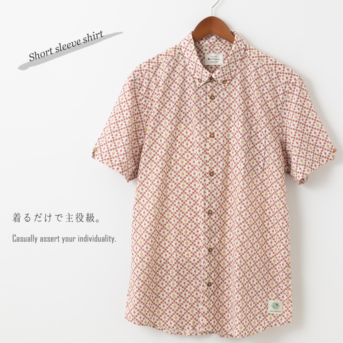 Ben Sherman �٥󥷥㡼�ޥ� Ⱦµ����� �����ץ��� ������ CARNABY FIT ���åȥ� ������ȥ�å� ��˥��å���