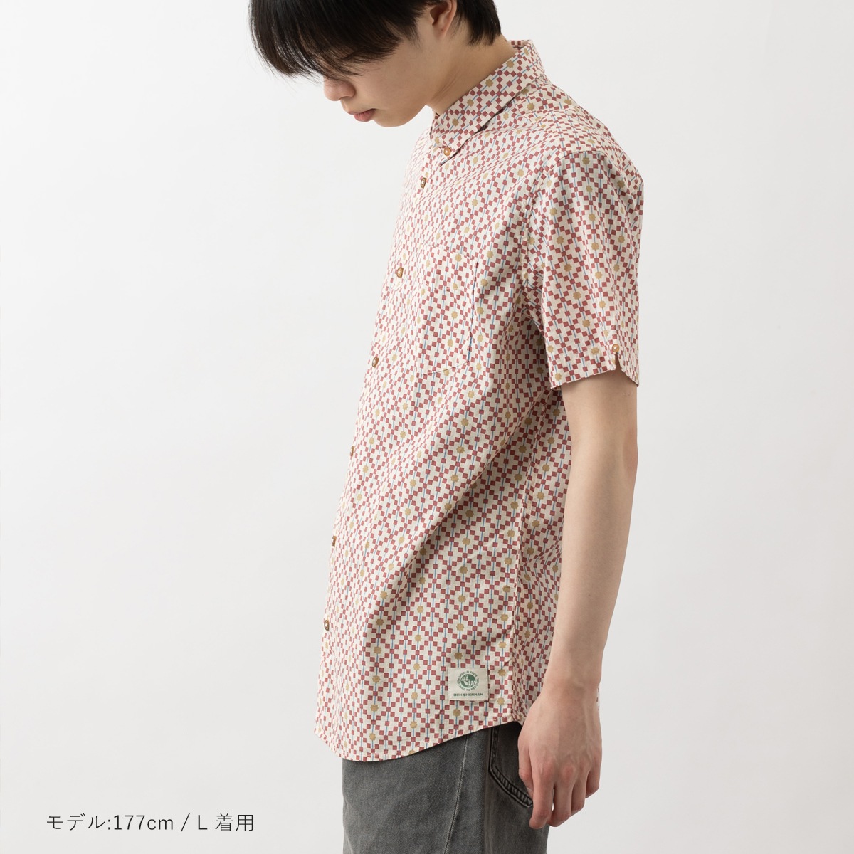 Ben Sherman �٥󥷥㡼�ޥ� Ⱦµ����� �����ץ��� ������ CARNABY FIT ���åȥ� ������ȥ�å� ��˥��å���