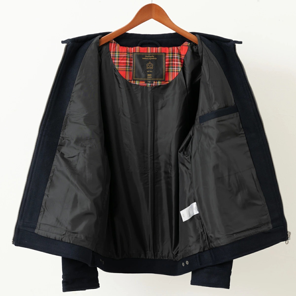��륯����ɥ� ��� ���㥱�å� Merc London W1 �ץ�ߥ��� ������ ���å� �������ͥ��ӡ� Jacket ���㥱�å� ��å��ե��å���� 