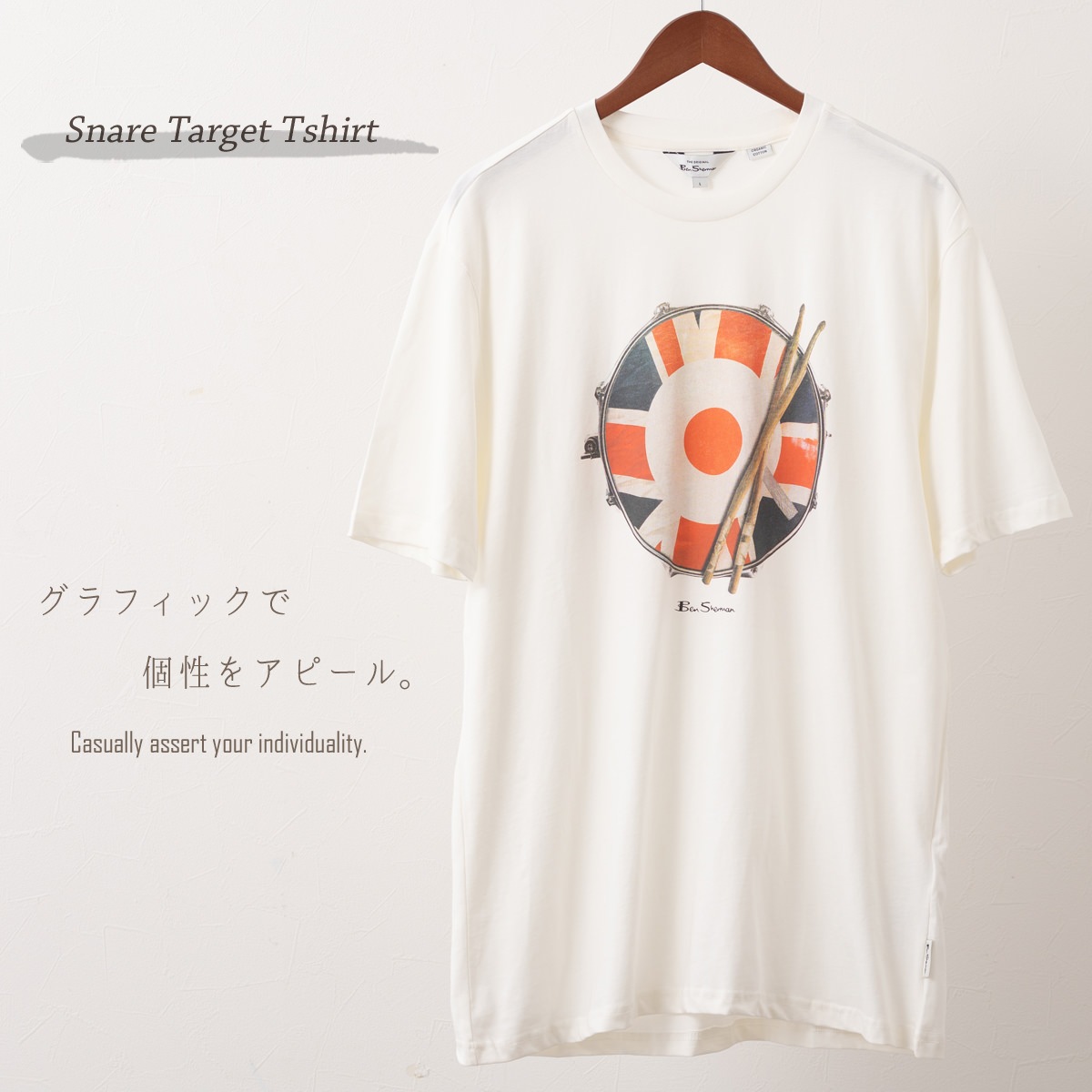 Ben Sherman �٥󥷥㡼�ޥ� ����ե��å� �ץ��� T����� Ⱦµ ���Ρ��ۥ磻�� ���ͥ��������å� �������å� �������åȥޡ��� �ڴ� �������˥å����åȥ� ����ץ� �ץ��� �쥮��顼�ե���