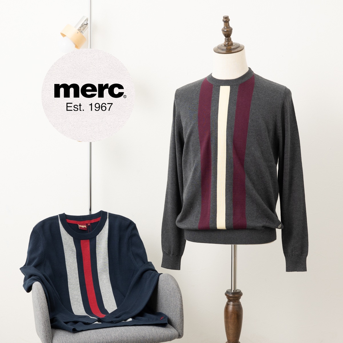 ��륯����ɥ� �˥å� �������� ���ȥ饤�� Merc London �ޡ�����㥳���� �ͥ��ӡ� �ȥåץ� ��ȥ� ��å�