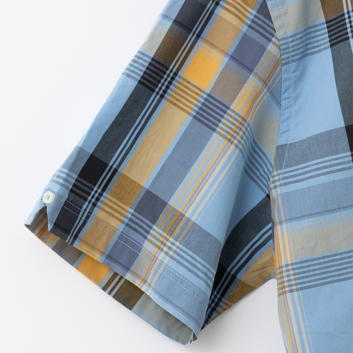 Ben Sherman �٥󥷥㡼�ޥ� Ⱦµ����� �֥��å������å� �����ܥ꡼ �֥롼 �ͥ��ӡ� MOD FIT ���åȥ� �����å� ��˥��å���