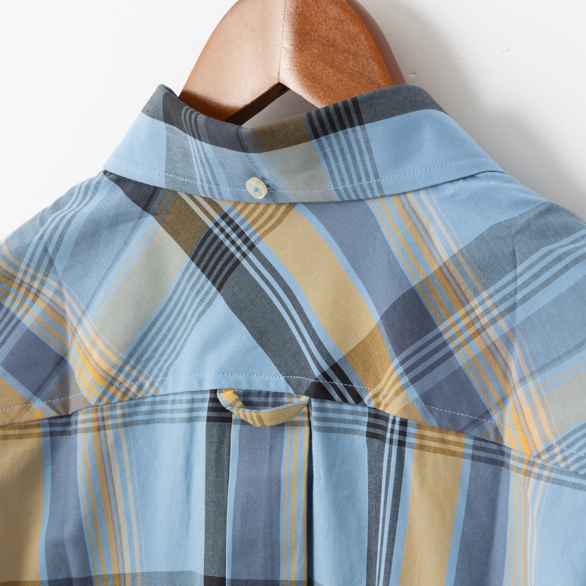 Ben Sherman �٥󥷥㡼�ޥ� Ⱦµ����� �֥��å������å� �����ܥ꡼ �֥롼 �ͥ��ӡ� MOD FIT ���åȥ� �����å� ��˥��å���
