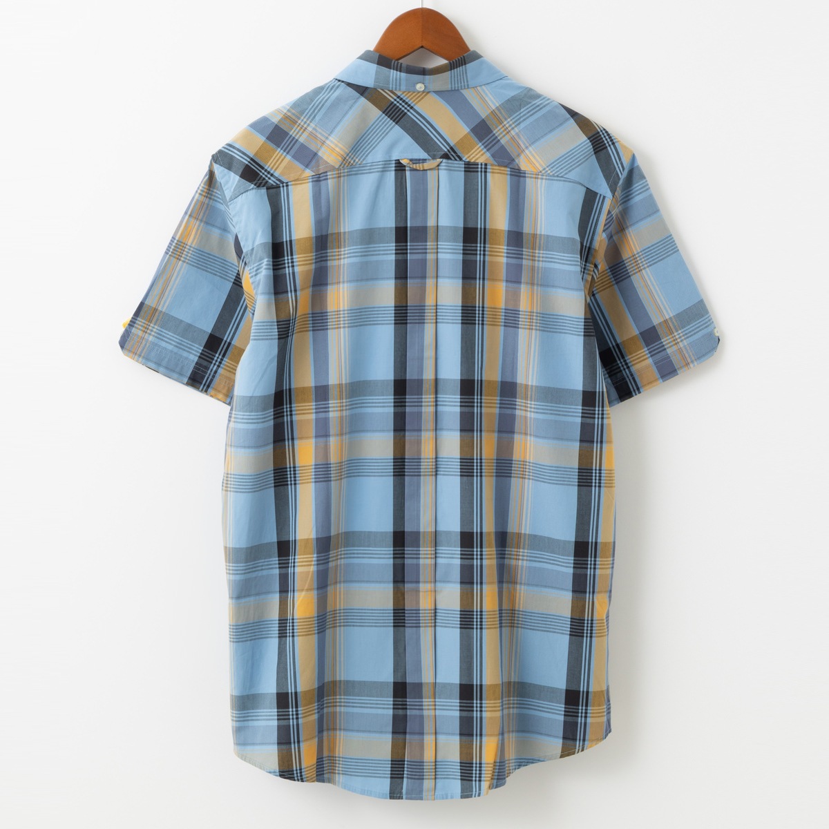 Ben Sherman �٥󥷥㡼�ޥ� Ⱦµ����� �֥��å������å� �����ܥ꡼ �֥롼 �ͥ��ӡ� MOD FIT ���åȥ� �����å� ��˥��å���