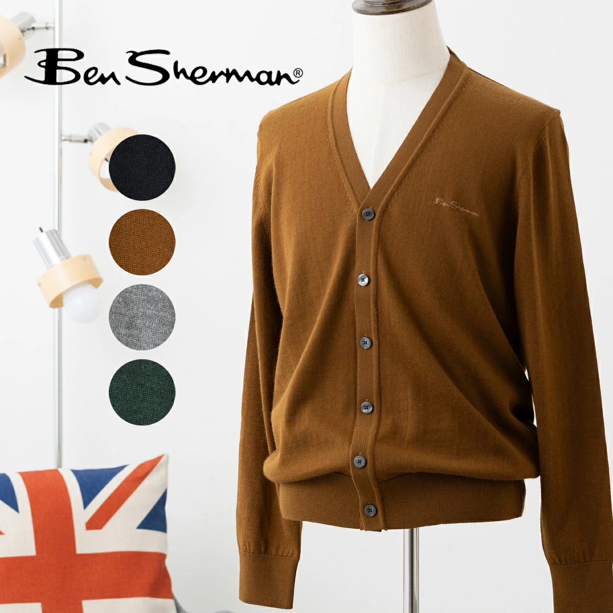 �٥󥷥㡼�ޥ� Ben Sherman �����ͥ��㡼���Υ˥åȥ����ǥ����� V�ͥå�