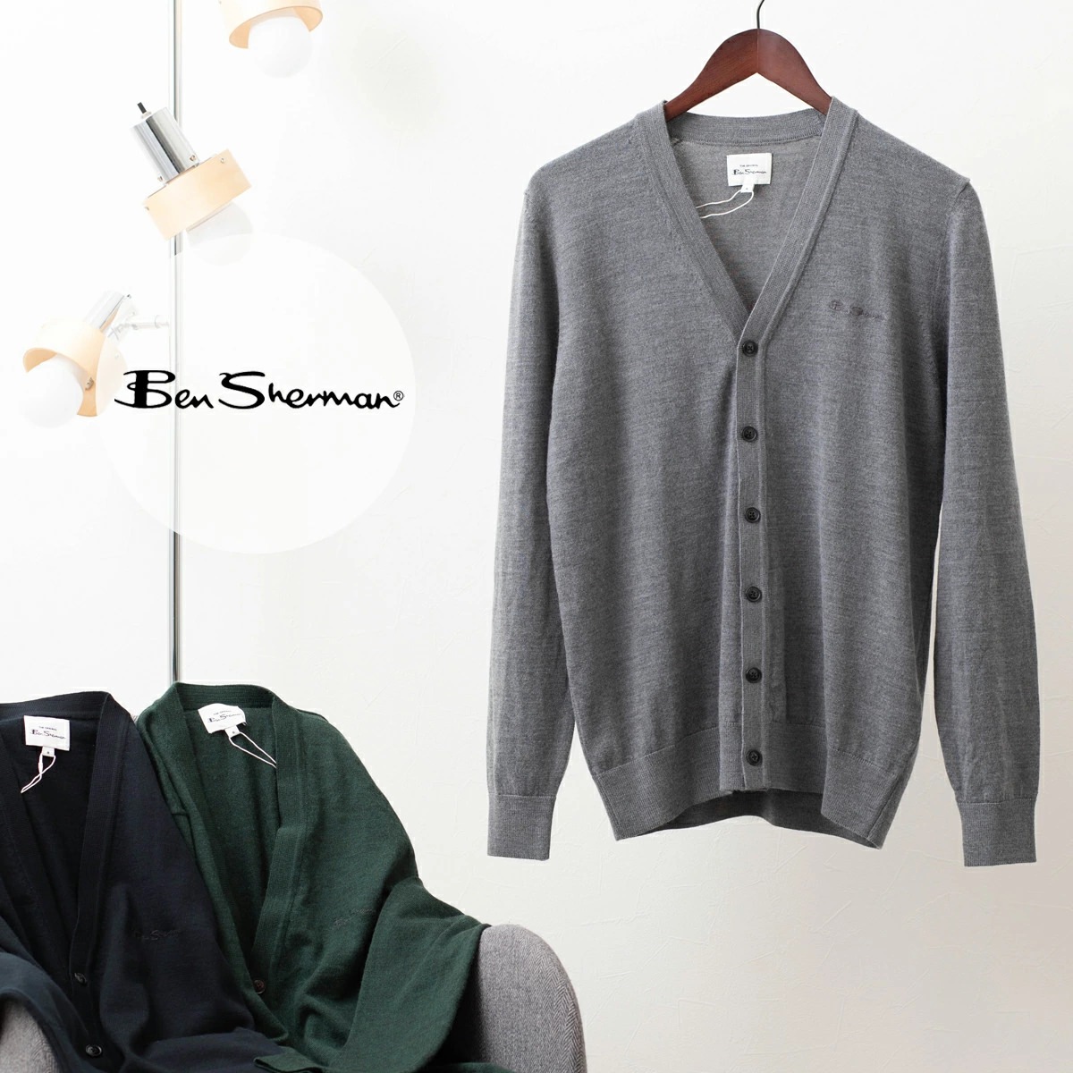 �٥󥷥㡼�ޥ� Ben Sherman �����ͥ��㡼���Υ˥åȥ����ǥ����� V�ͥå�