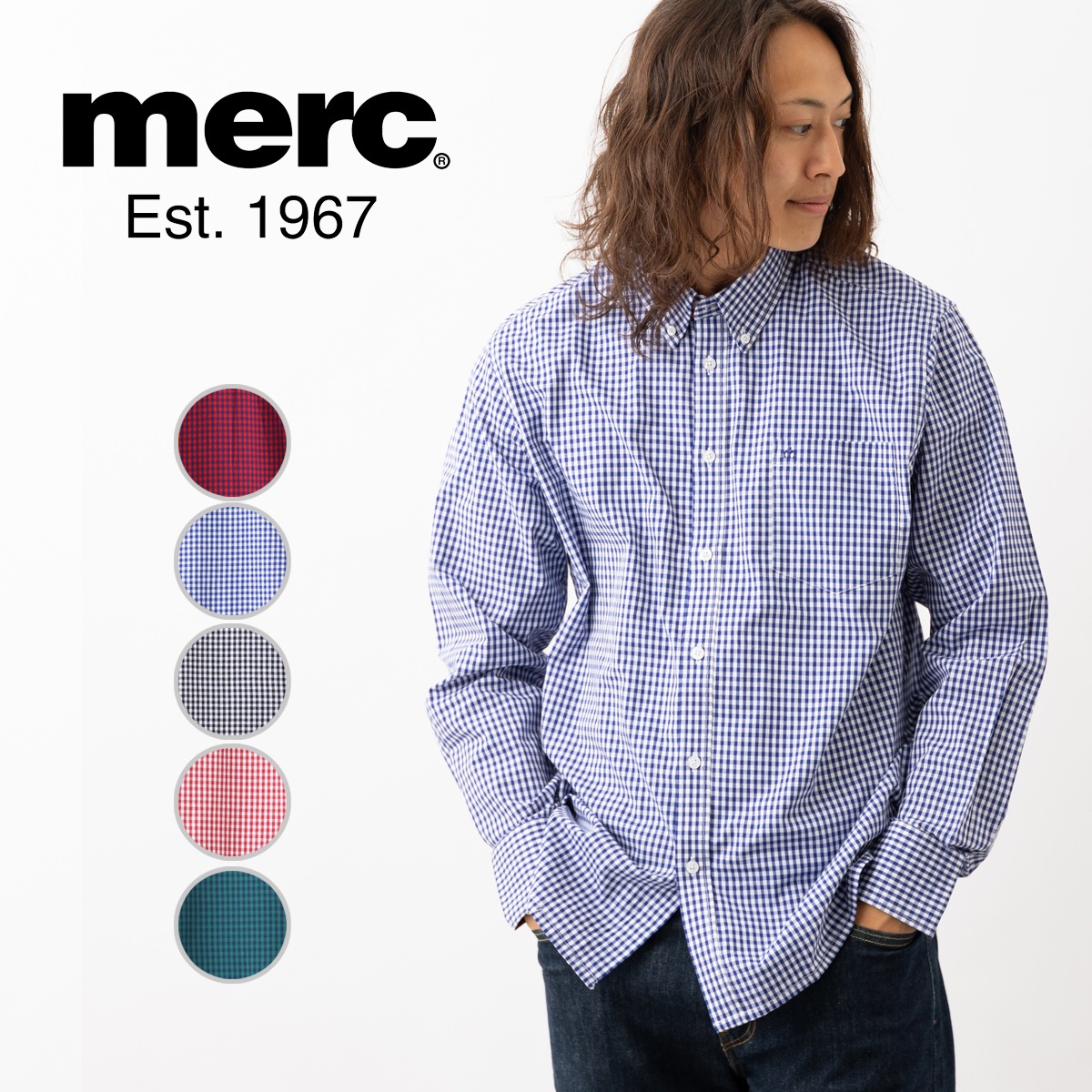 Merc London ��륯 ���󥬥�����å� Ĺµ����� �֥롼 ��å� �֥�å� ���꡼�� �ܥ��������