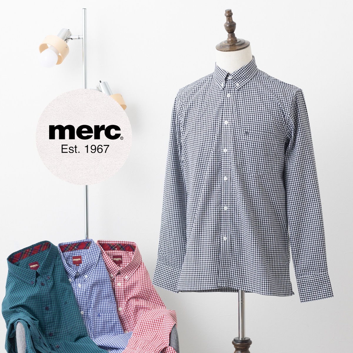 Merc London ��륯 ���󥬥�����å� Ĺµ����� �֥롼 ��å� �֥�å� ���꡼�� �ܥ��������